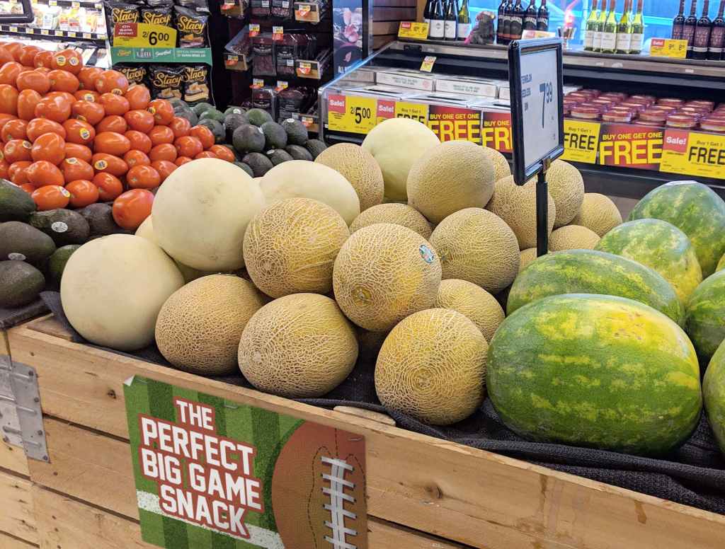 Grocery Store Not Fooling Anybody By Marketing Cantaloupe As Fun Super Bowl Snack