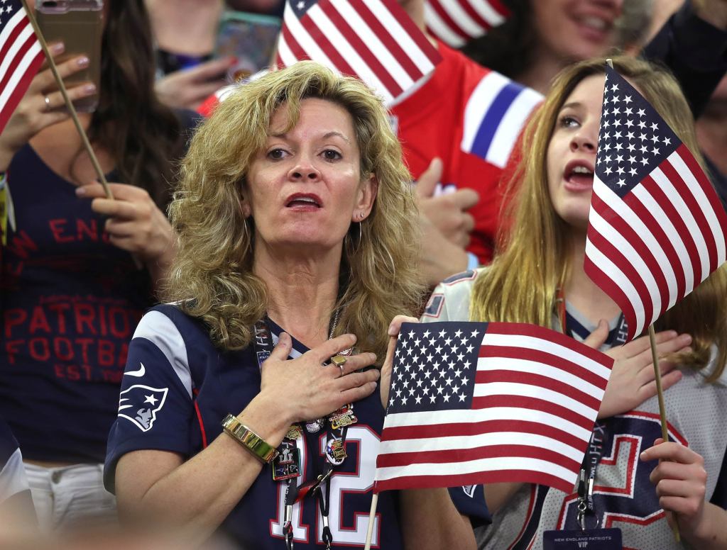 Super Bowl Stadium Solemnly Stands, Places Hands Over Heart For Maroon 5 Halftime Show