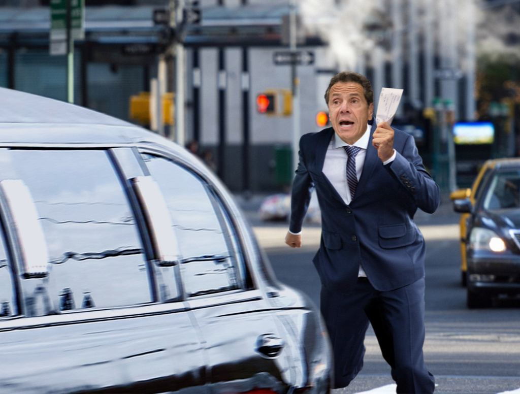 ‘Wait, Mr. Bezos, You Forgot Your Tax Subsidy!’ Says Andrew Cuomo Running Behind Limo