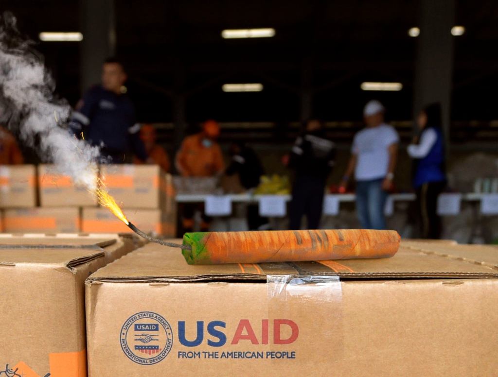 U.S. Aid To Venezuela Just Lit Stick Of Dynamite Painted To Look Like Carrot