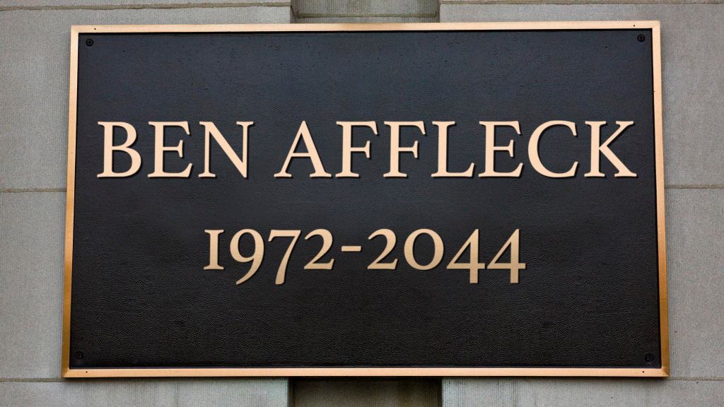 City Of Boston Erects New Plaque Commemorating Spot Where Ben Affleck Will Die