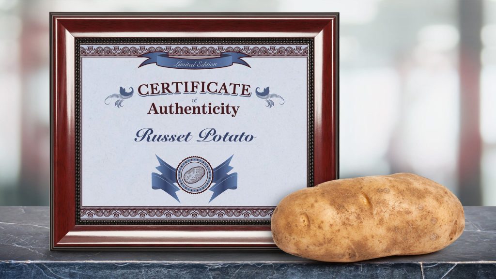 Limited-Edition Russet Potato Comes With Certificate Of Authenticity