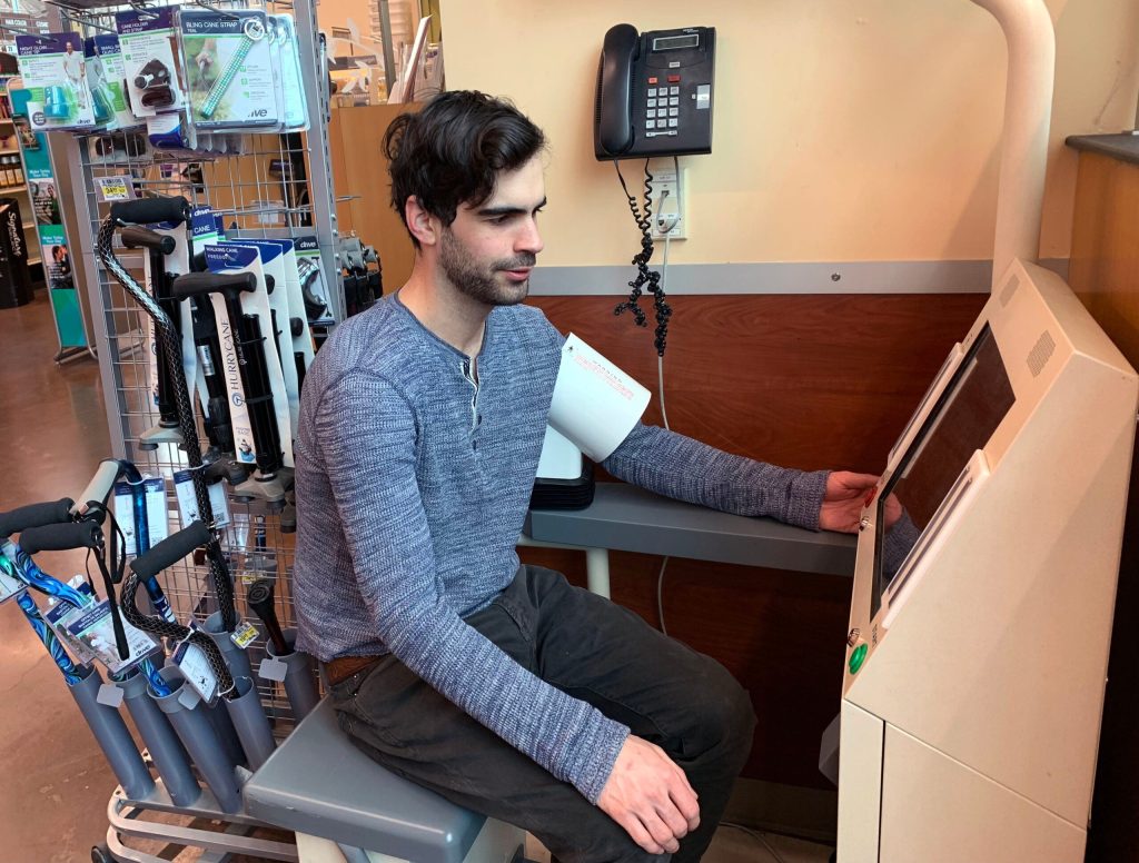 Getting Arm Squeezed By Walgreens Blood Pressure Machine Most Physical Contact Man Has Had In Months