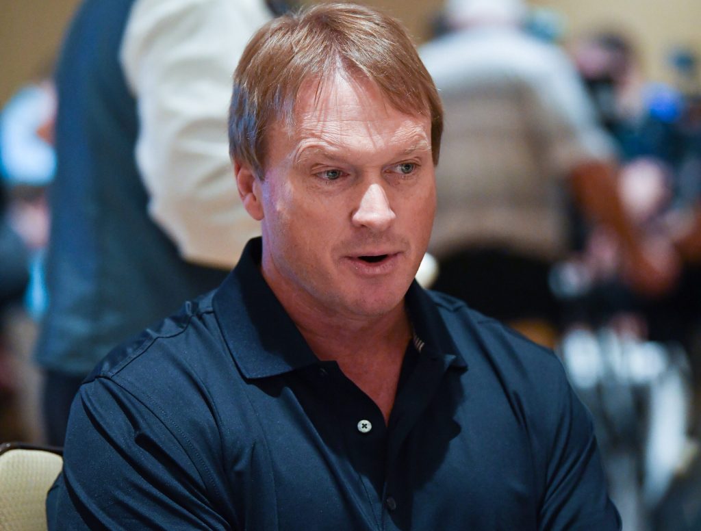 Jon Gruden Rips Up List Of Top Prospects And Drafts From The Heart