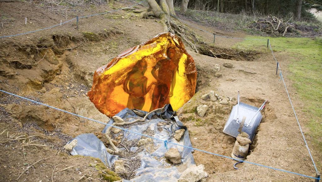 Geologists Uncover Slab Of Amber Containing Perfectly Preserved Adam And Eve