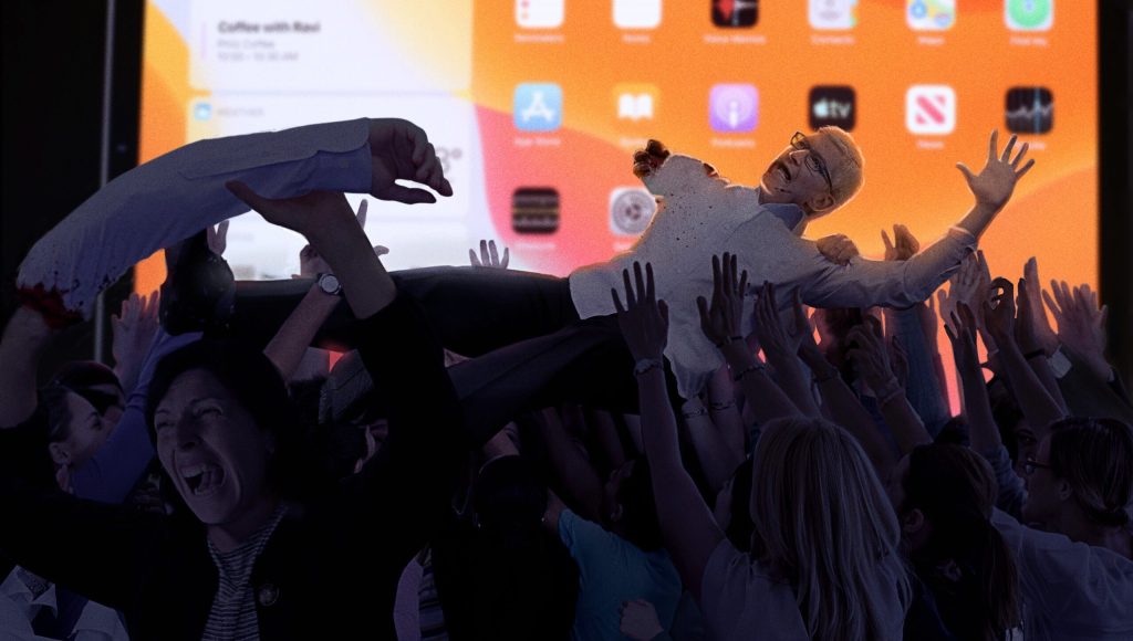 Tim Cook Torn Limb From Limb By Mob Of Moms Demanding To Know Whether iTunes Gift Cards Still Active