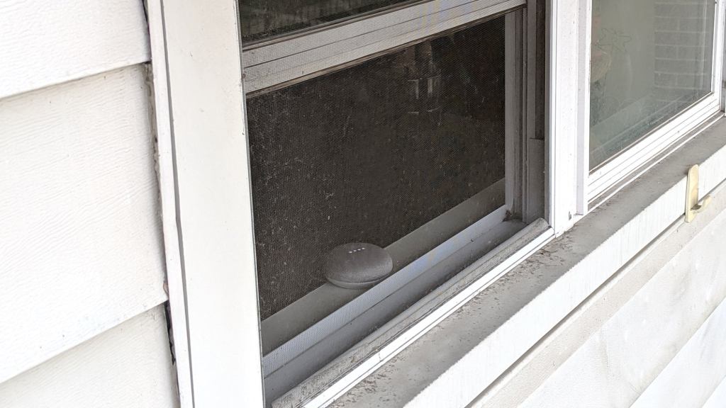 Neglected Google Home Sits By Window Barking At Passersby