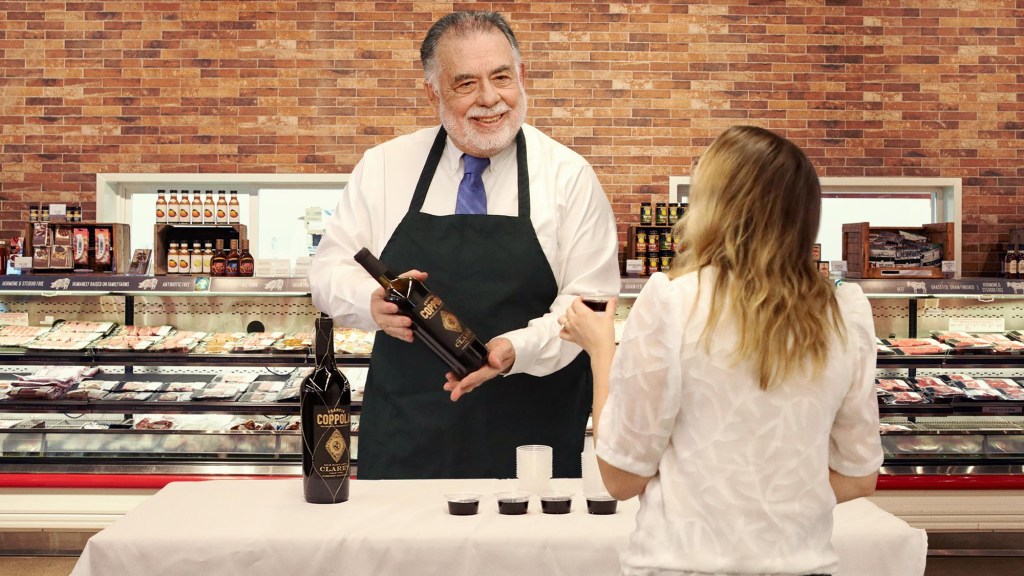 Francis Ford Coppola Spends Afternoon Hawking Samples Of Coppola Winery Cabernet To Indifferent Grocery Store Shoppers