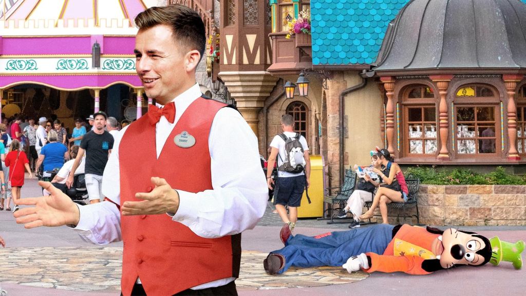 Disneyland Employee Hastily Ad-Libs Story About How Much Goofy Loves Napping On The Pavement