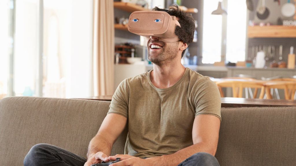 Sony Announces Discreet New Flesh-Colored VR Helmet That Blends In With Your Face