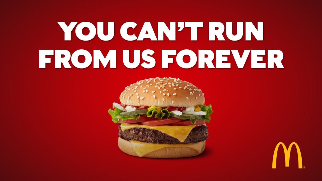 McDonald’s Appealing To Health-Conscious Consumers With New ‘You Can’t Run From Us Forever’ Ad Campaign