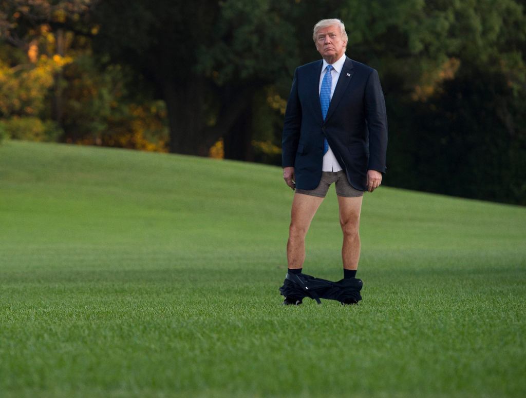 Slide-Whistleblower Complaint Reveals Trump’s Pants Around Ankles