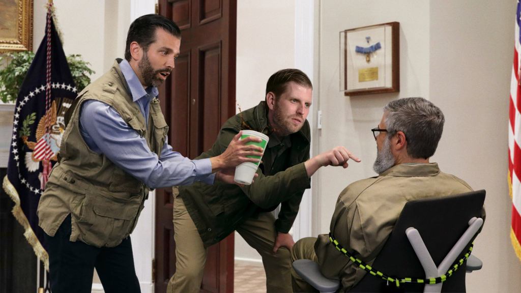 ‘Are You The Whistleblower?’ Trump Boys Ask White House Janitor After Giving Him Serum Of All The Sodas Mixed Together