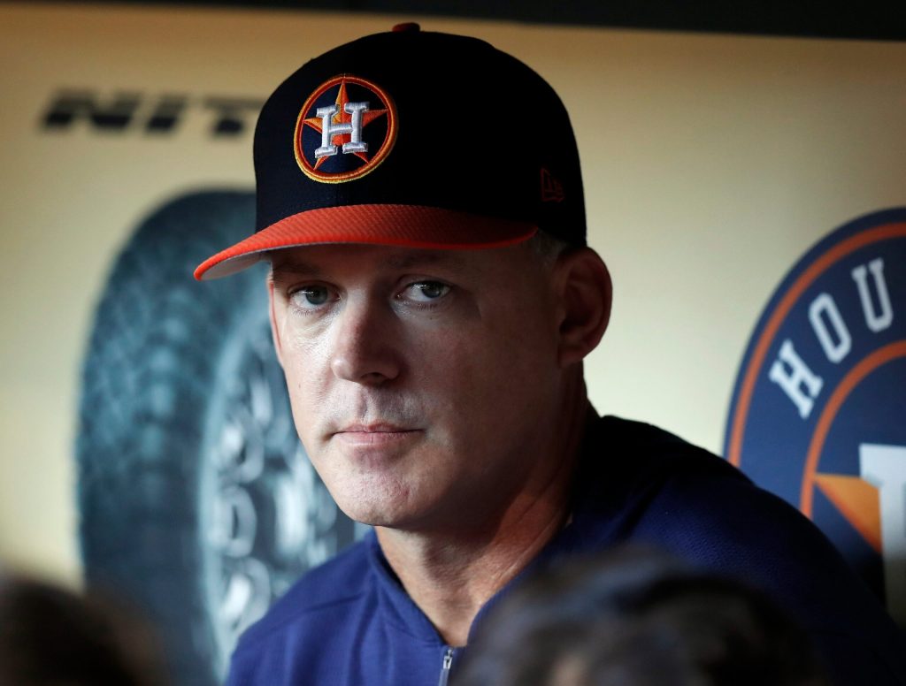 A.J. Hinch Warns Astros If They Lose World Series All The Hurricanes Will Come Back