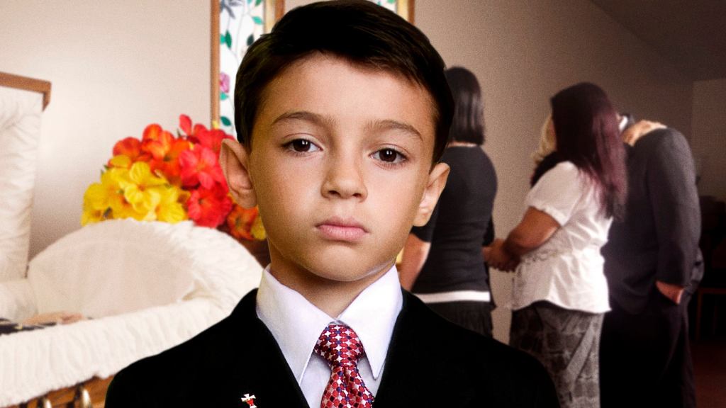 Child Wondering Why Older Brother Only One To Get Funeral