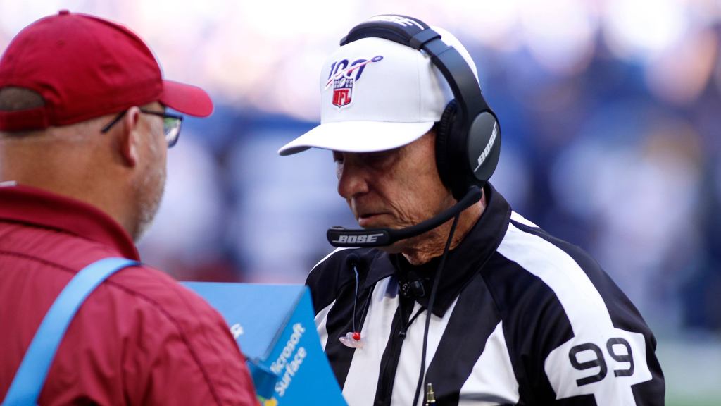 Referee Reviewing Replay Excited To See Self On TV