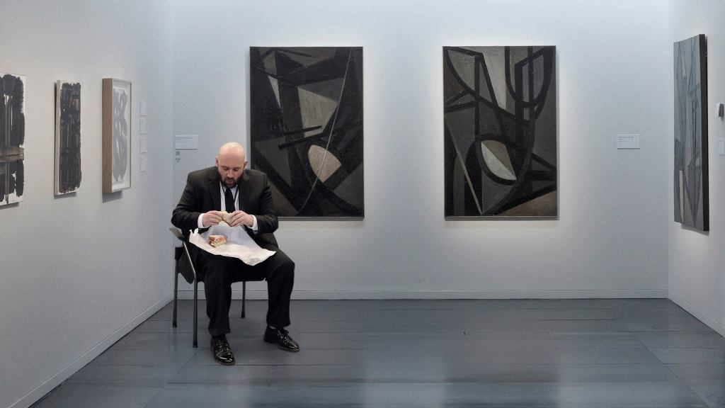 ‘Well, I Could Do That’ Says Art Museum Attendee Viewing Security Guard On Lunch Break