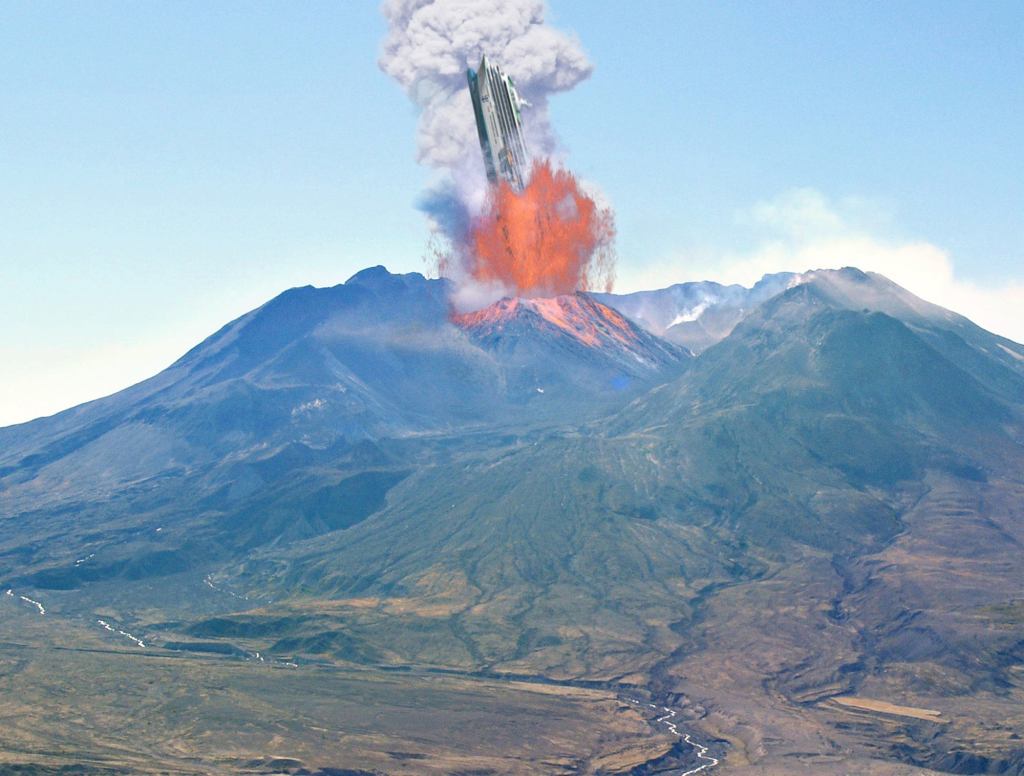 Royal Caribbean Vessel Erupts From Mount Saint Helens After 8,000-Mile Cruise Through Center Of Earth