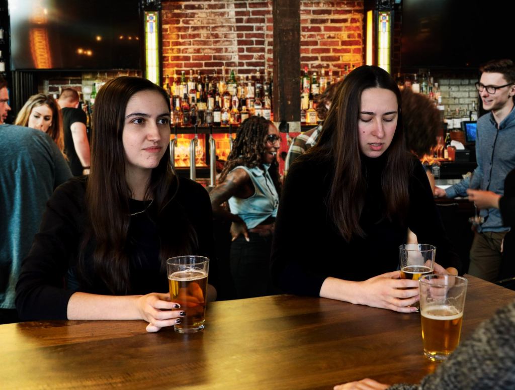 Acquaintances At Happy Hour Break Into Cold Sweat As Mutual Friend Announces She Going To Bathroom