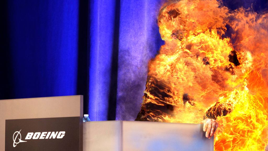 Boeing Scrambling After New CEO Catches Fire During First Press Conference