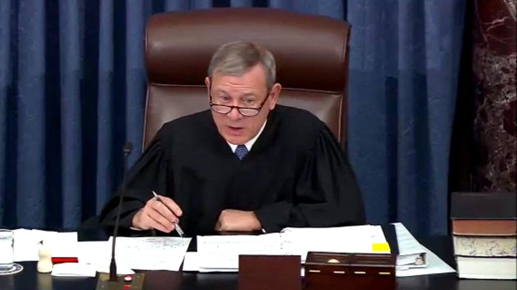 Justice Roberts Sternly Admonishes Impeachment Participants To Remember They’re At Complete Farce Of A Trial