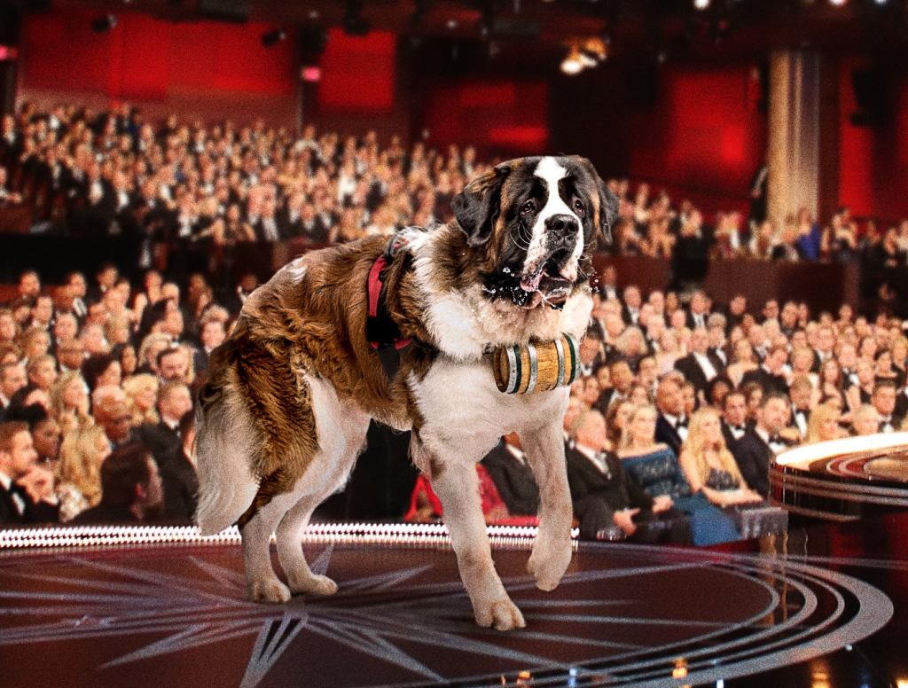 Oscars Replace Orchestral Playouts With Big, Slobbery Saint Bernard To Knock Over Long-Winded Winners