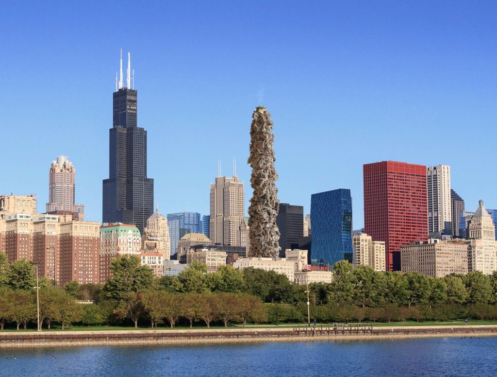 Chicago Adds 90-Story Stack Of Italian Beef To Skyline