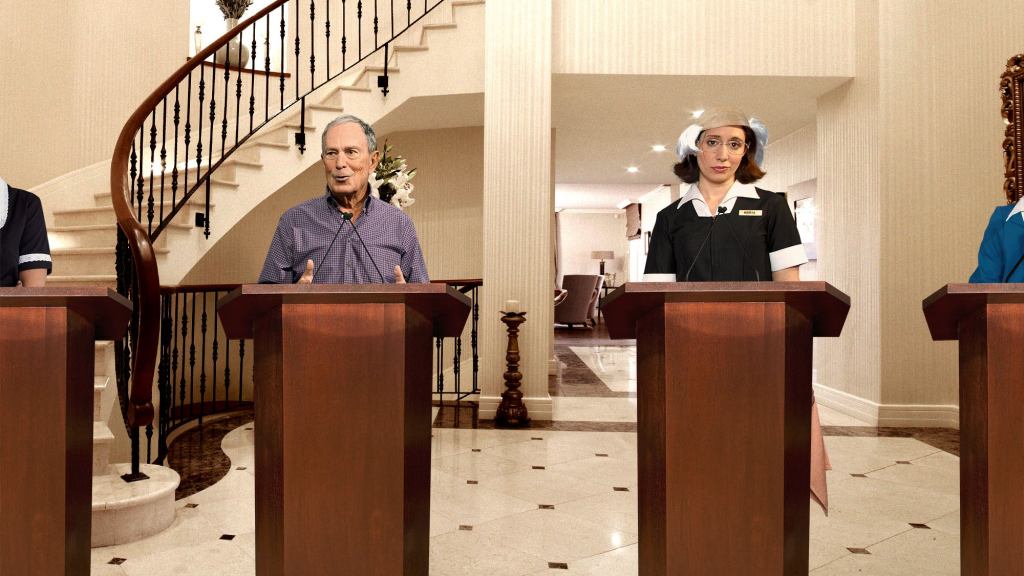 Bloomberg Housekeepers Brace For Another Day Of Dressing Up Like DNC Candidates And Letting Boss Beat Them In Debate