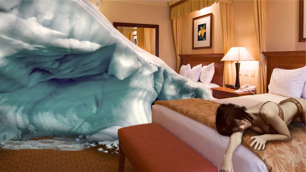 BP Executives Combat Negative Perceptions Of Fossil Fuel Companies By Putting Iceberg In Hotel Room With Murdered Prostitute