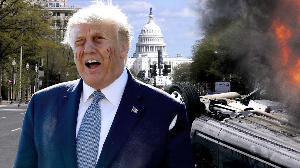 Trump Overturns Presidential Limo While Touting Effectiveness Of PCP To Treat Coronavirus