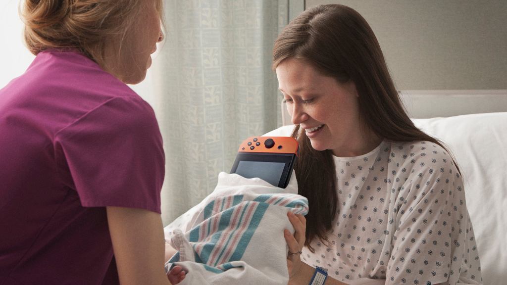 A True Miracle: This Woman Just Gave Birth To A Nintendo Switch