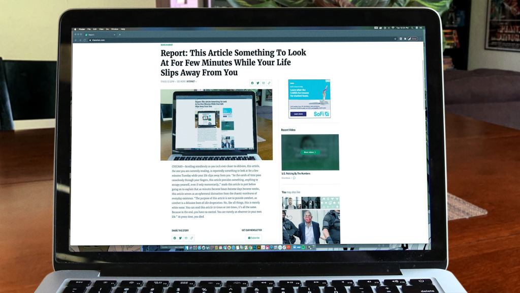 Report: This Article Something To Look At For Few Minutes While Your Life Slips Away From You