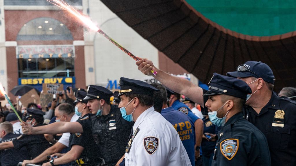 Police Department Celebrates Fourth Of July By Using Fireworks For Crowd Control