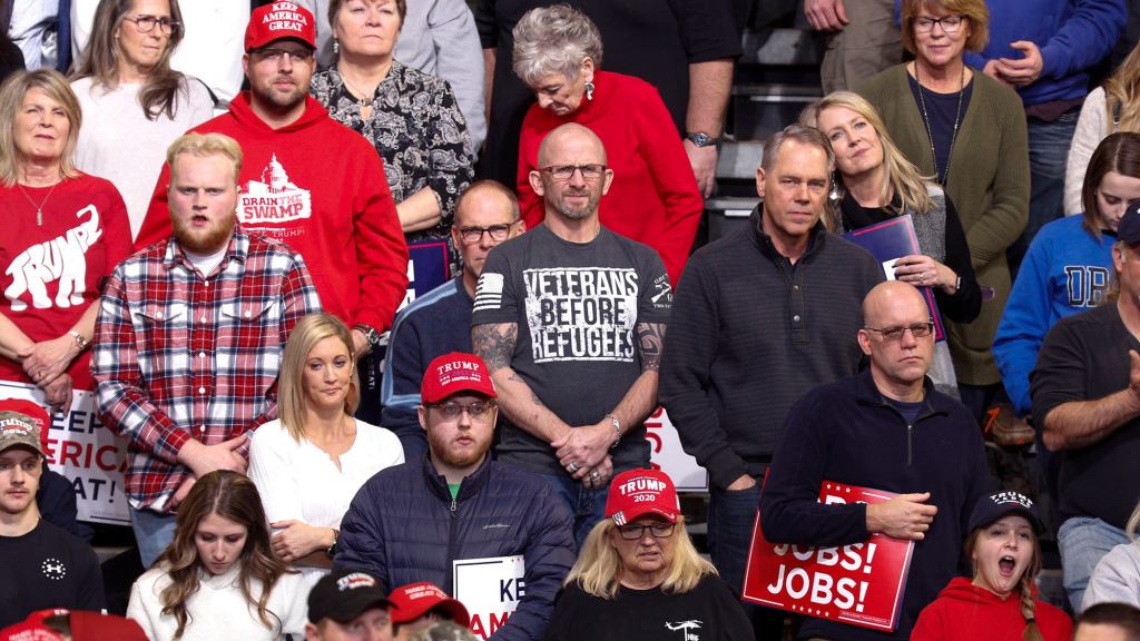 Hardcore Trump Fans Who Came To Hear Classic Border Wall Rants Frustrated By Boring New Covid Stuff