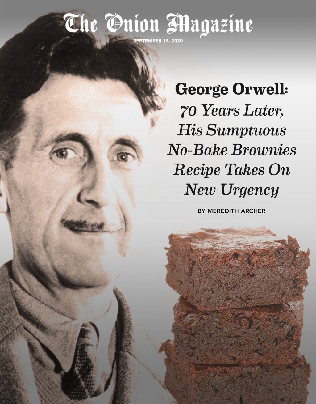 George Orwell: 70 Years Later, His Sumptuous No-Bake Brownies Recipe Takes On New Urgency