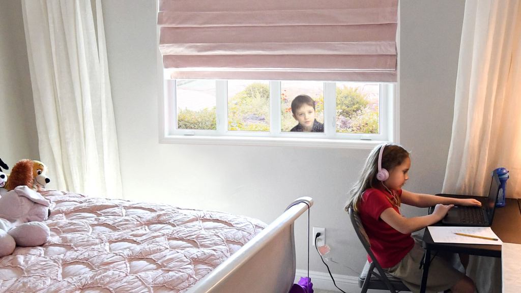 Students Without Internet Access To Attend Remotely By Peering Through Home Window Of Wealthier Classmate