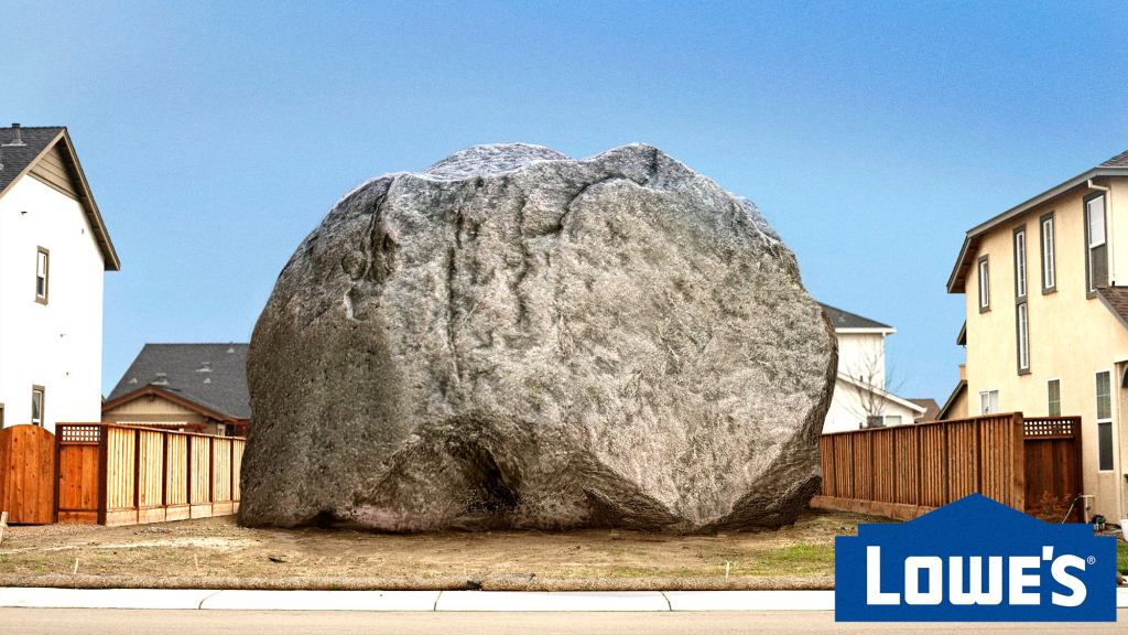 Lowe’s Unveils New Hide-A-House Disguised As Giant Plastic Boulder