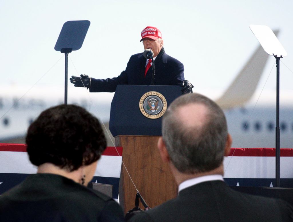 Trump Makes Last-Minute Campaign Stop To Rally Voters On Supreme Court