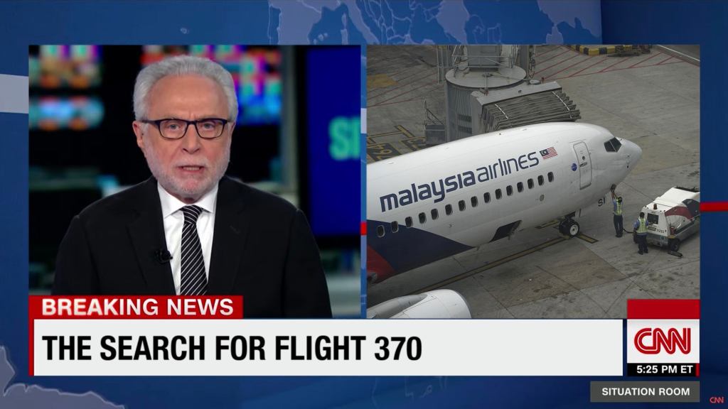 Flustered Wolf Blitzer Cuts To Malaysian Airplane Coverage To Distract From Lack Of Concrete Results