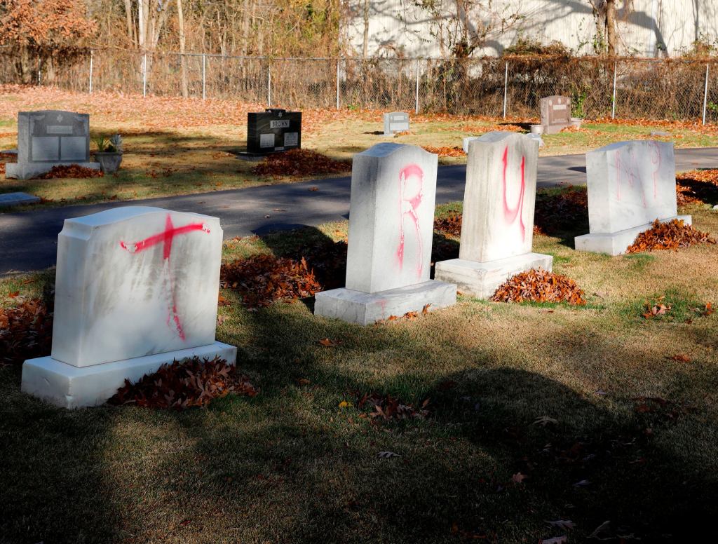 Conservatives Outraged After Finding Hundreds Of Votes For Trump Spray-Painted On Jewish Graves