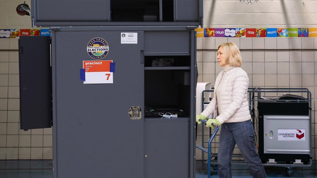 Woman Loads Up On Discounted Voting Machines Day After Election