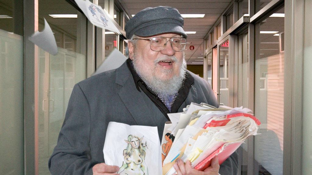 The Con Pays Off: After Years Of Feigning Interest, George R.R. Martin Has Bolted From The ‘Elden Ring’ Offices With All The Topless Elf Concept Art His Arms Can Carry