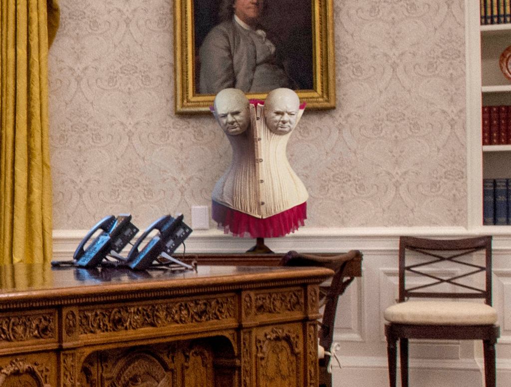 Biden Removes Winston Churchill Bustier From Oval Office