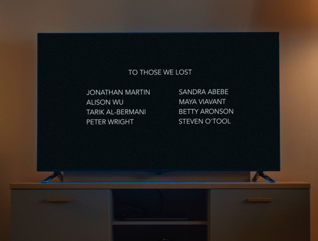 TV Credits Feature Touching Tribute To Those Who Died From Covid Contracted During Production