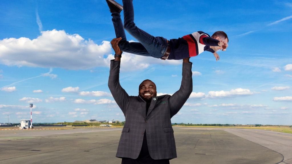 Frontier Airlines Reduces Fleet To One Large Agent Lifting And Jiggling Passengers While Making Motor Sounds