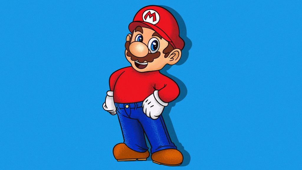 Borderline Sacrilege: Some Sick Freak Drew Fanart Of Mario Just Wearing Normal Jeans