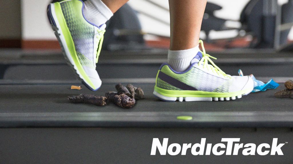 NordicTrack Recreates Outdoor Running Experience With Treadmill Covered In Dog Shit