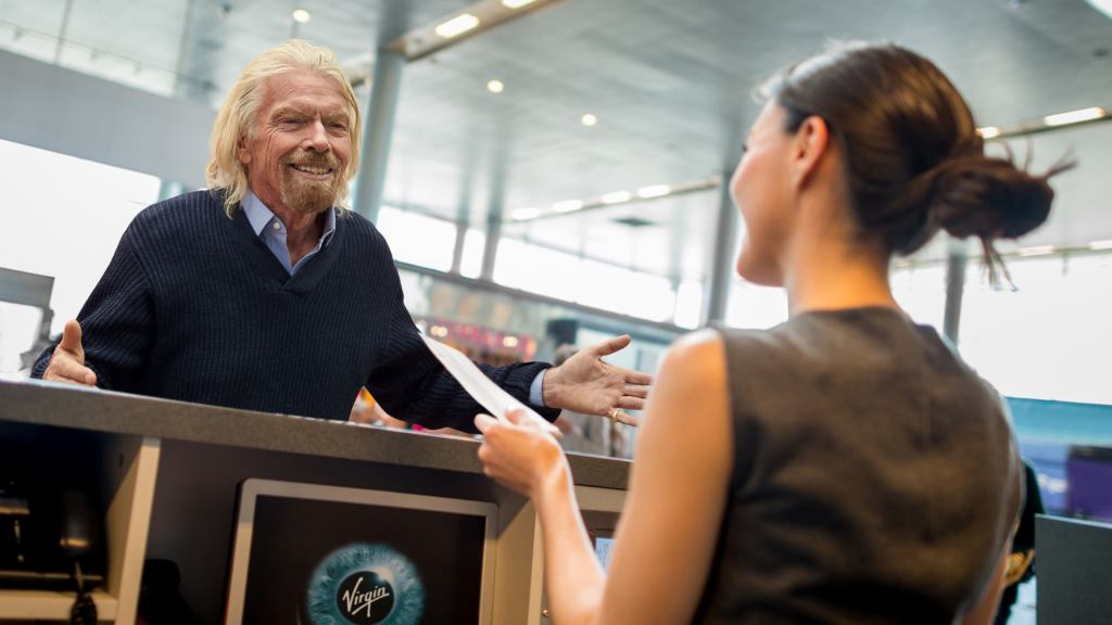 Gate Attendant Offers Richard Branson Hotel Voucher After Virgin Galactic Flight Fully Booked