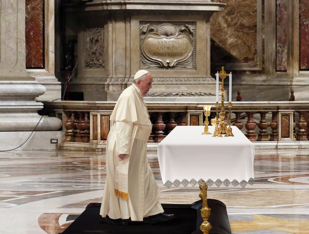 Pope Francis Using New Treadmill Altar To Add More Physical Activity To Workday