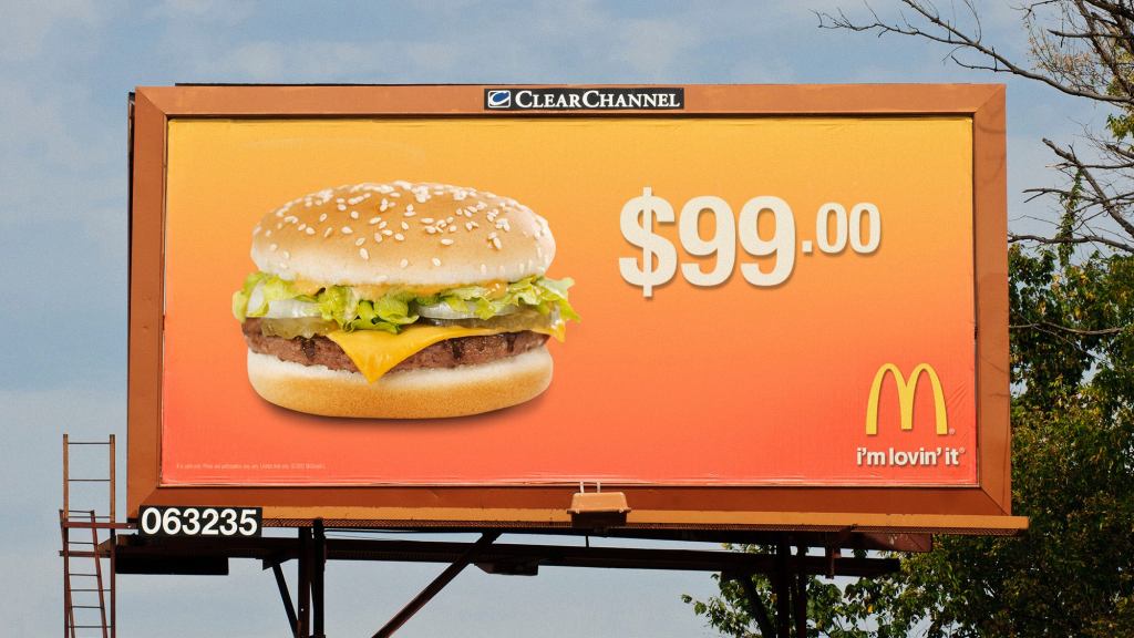 McDonald’s Launches $99 Ripoff Menu